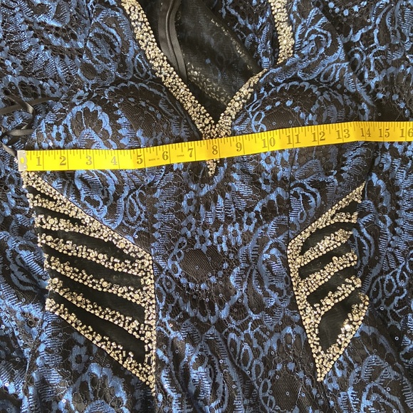 Women's V Neck Long Formal Evening Dress Size-2 - Picture 11 of 14